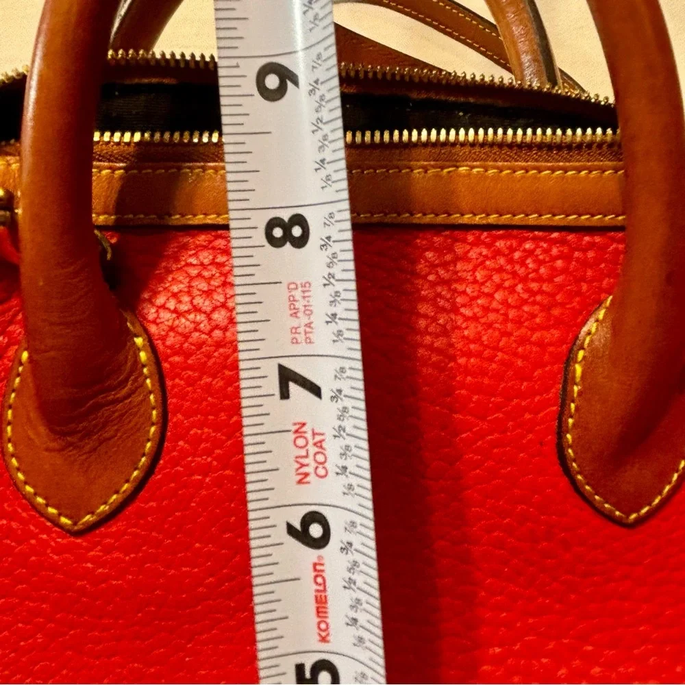 Vintage DOONEY & BOURKE R28 Red DR Speedy Satchel Handbag Purse 1980’s - Picture 11 of 12